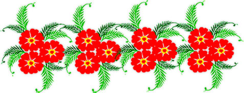 red flowers horizontal