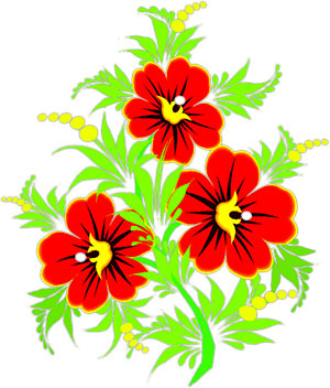 red and yellow flowers