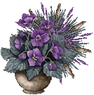 animated flowers purple