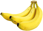 three bananas