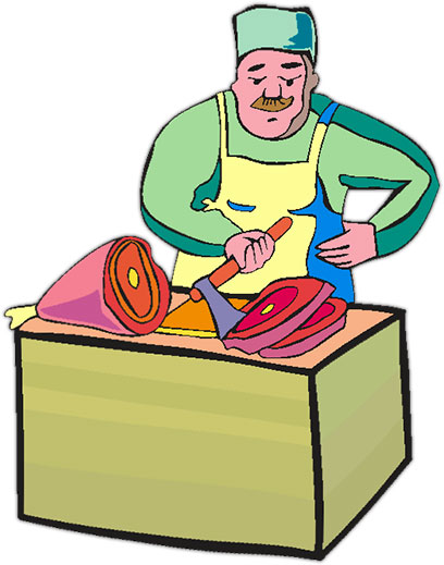 butcher working