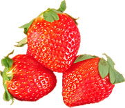 3 Florida strawberries