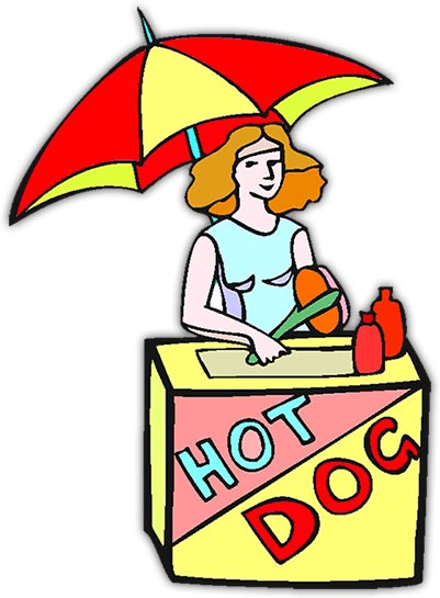 hot dog stand