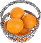 oranges in a basket