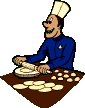 baker rolling dough