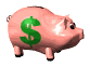 piggy bank with dollar sign animated