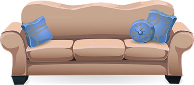 tan sofa