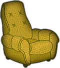 stuffed chair twill
