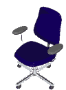 office chair blue