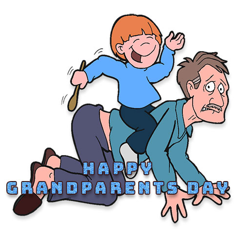 grandparents with grandchildren clipart