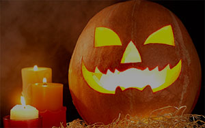 jack-o'-lantern candles