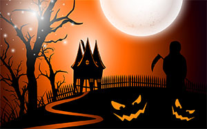 Halloween scene