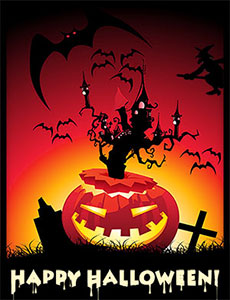 happy halloween haunted house