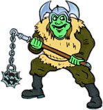 orc swinging a mace