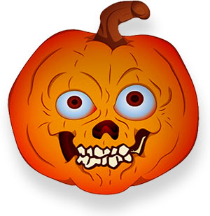 scary jack-o'-lantern