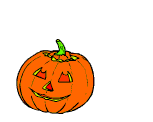animated pumpkin & bat