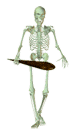 animated skeleton in search