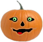 jack-o'-lantern for white pages