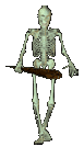 animated skeleton looking for trouble