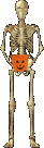 animated skeleton looking for candy