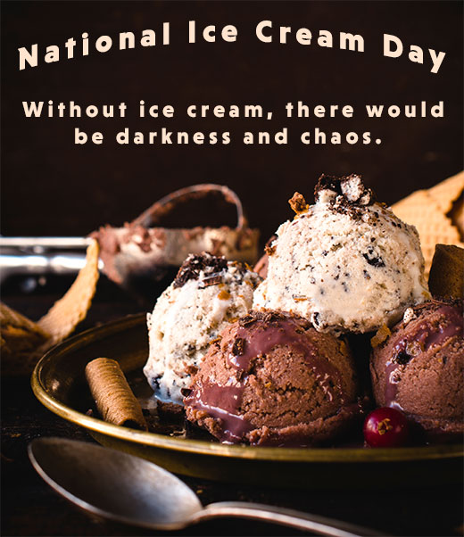 National Ice Cream Day dark