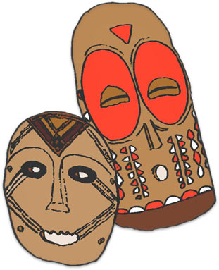 Kwanzaa masks