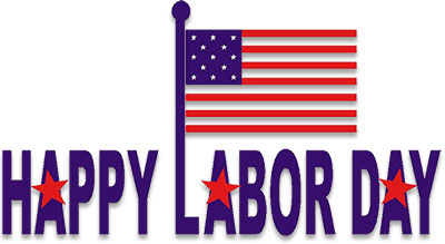 Happy Labor Day American flag