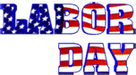 Labor Day flag animated