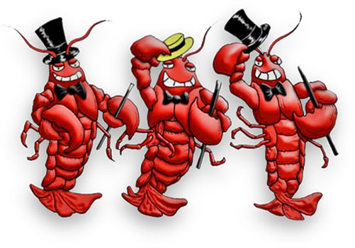 well dressed lobsters
