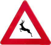 deer crossing sign