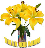 thank you mom with lilies