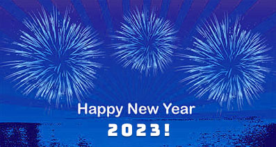 Happy New Year water