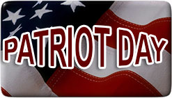 Patriot Day on an American Flag image