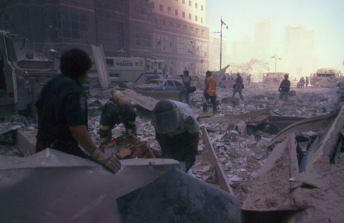 devastation near ground zero