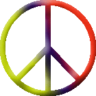 peace clipart yellow red and blue