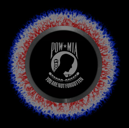 pow-mia round black