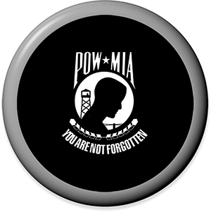 round POW/MIA flag