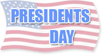 presidents day flag