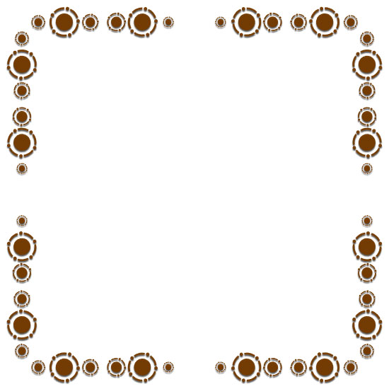 brown circles border