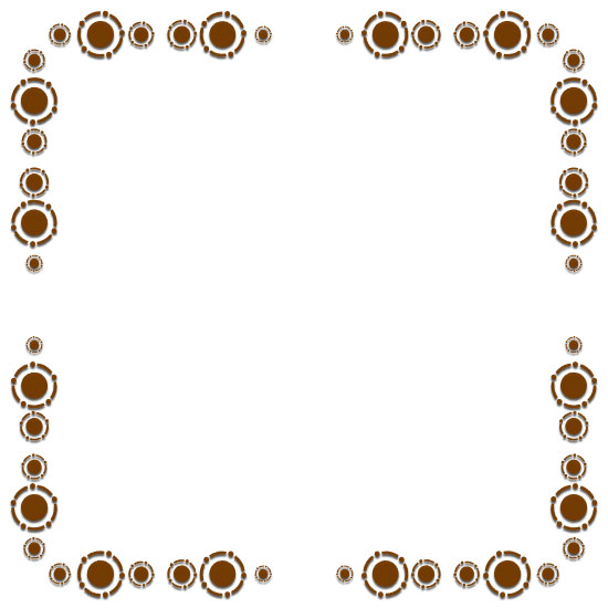 brown circles border