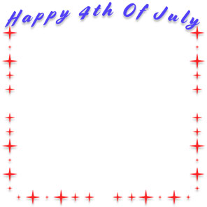 Happy 4th of July border frame