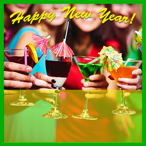 Happy New Year cocktails