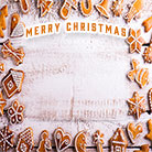 Merry Christmas cookies frame