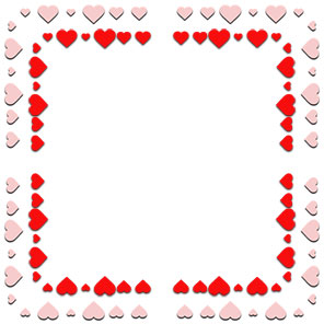 pink red hearts