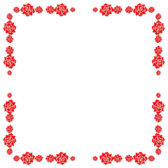 red rose border