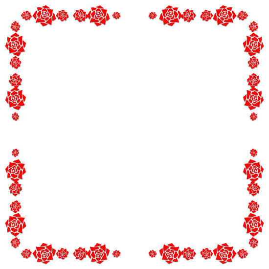 red rose border