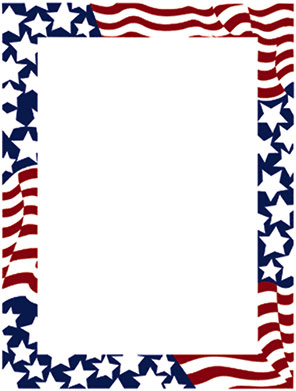 American Flag border