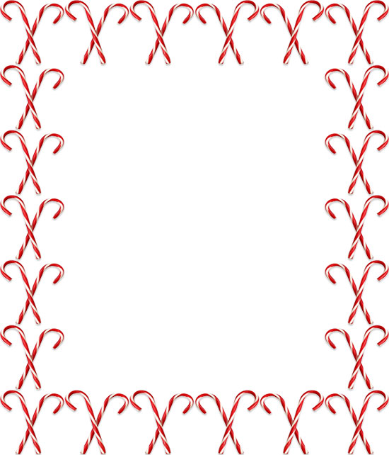 candy cane frame