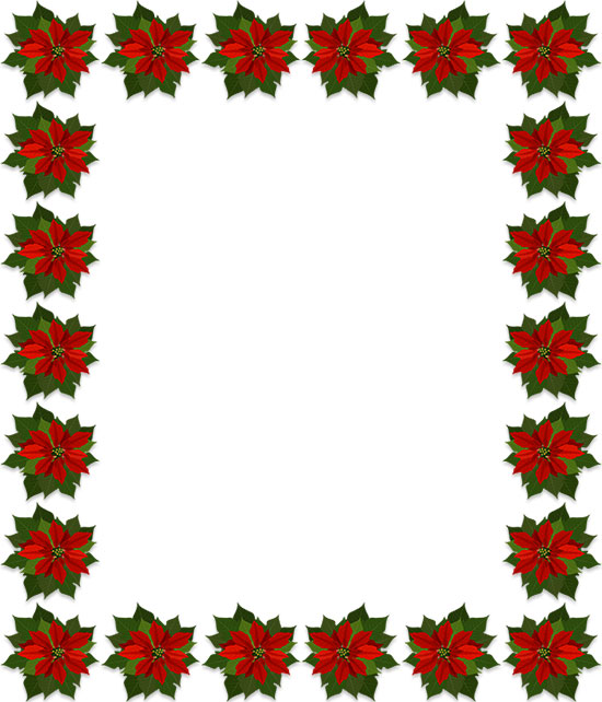 poinsettia frame