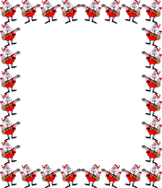 Santa guitar frame